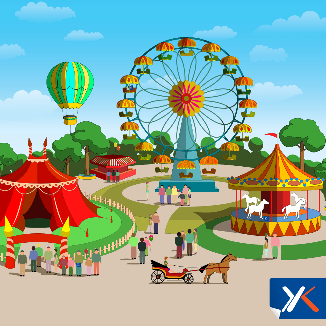 Парк аттракционов для малышей