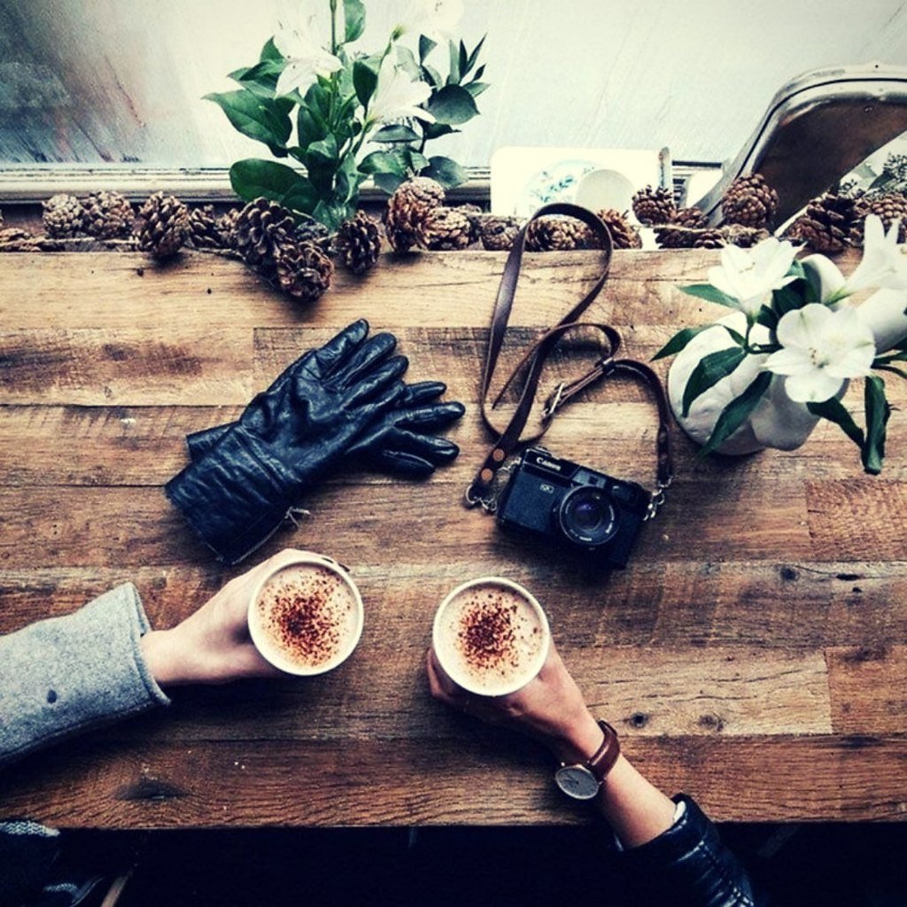 Креативная фотосессия с кофе