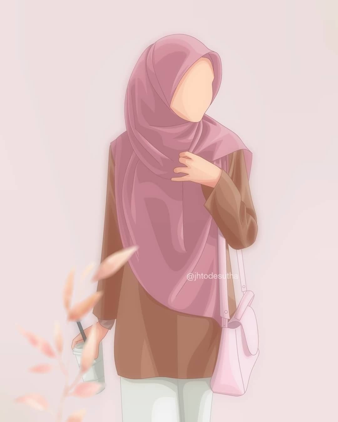 Девушка в хиджабе в очках