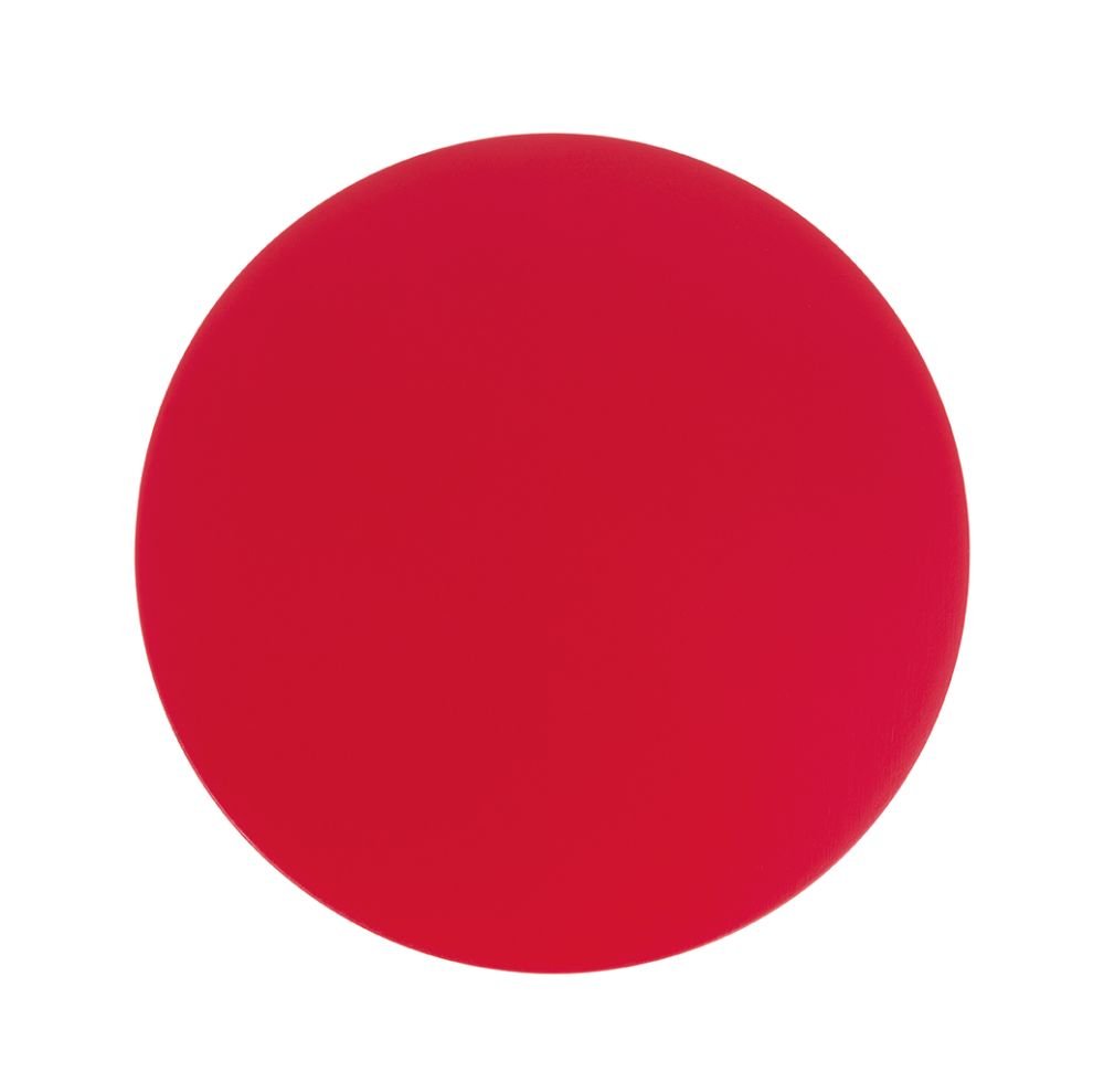 Красный круг однотонный