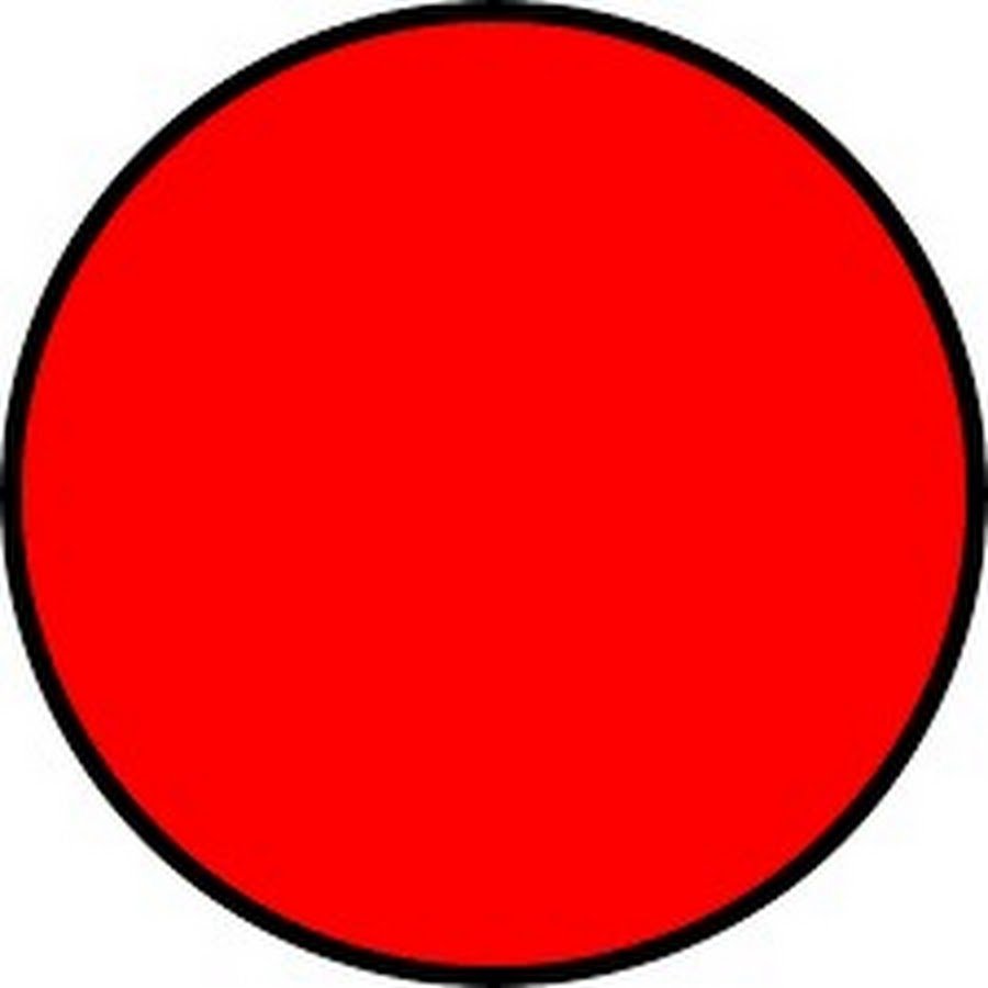 Красный круг на белом фоне