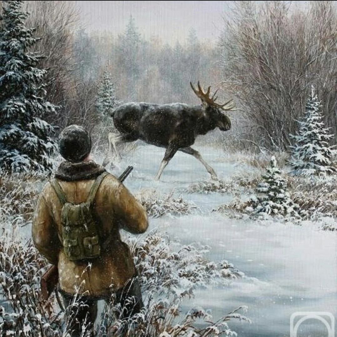 Художник Татьяна Данчурова охота