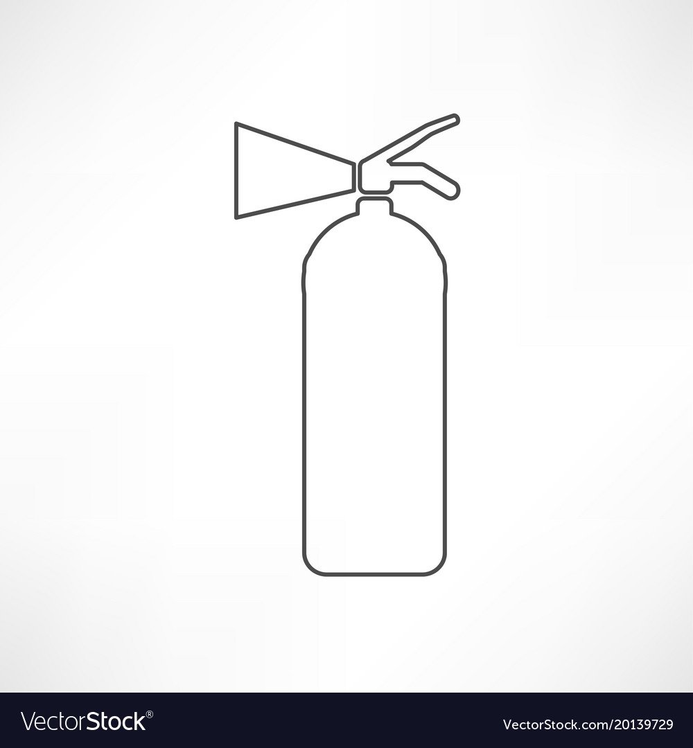 Гравюра клипарт огнетушитель