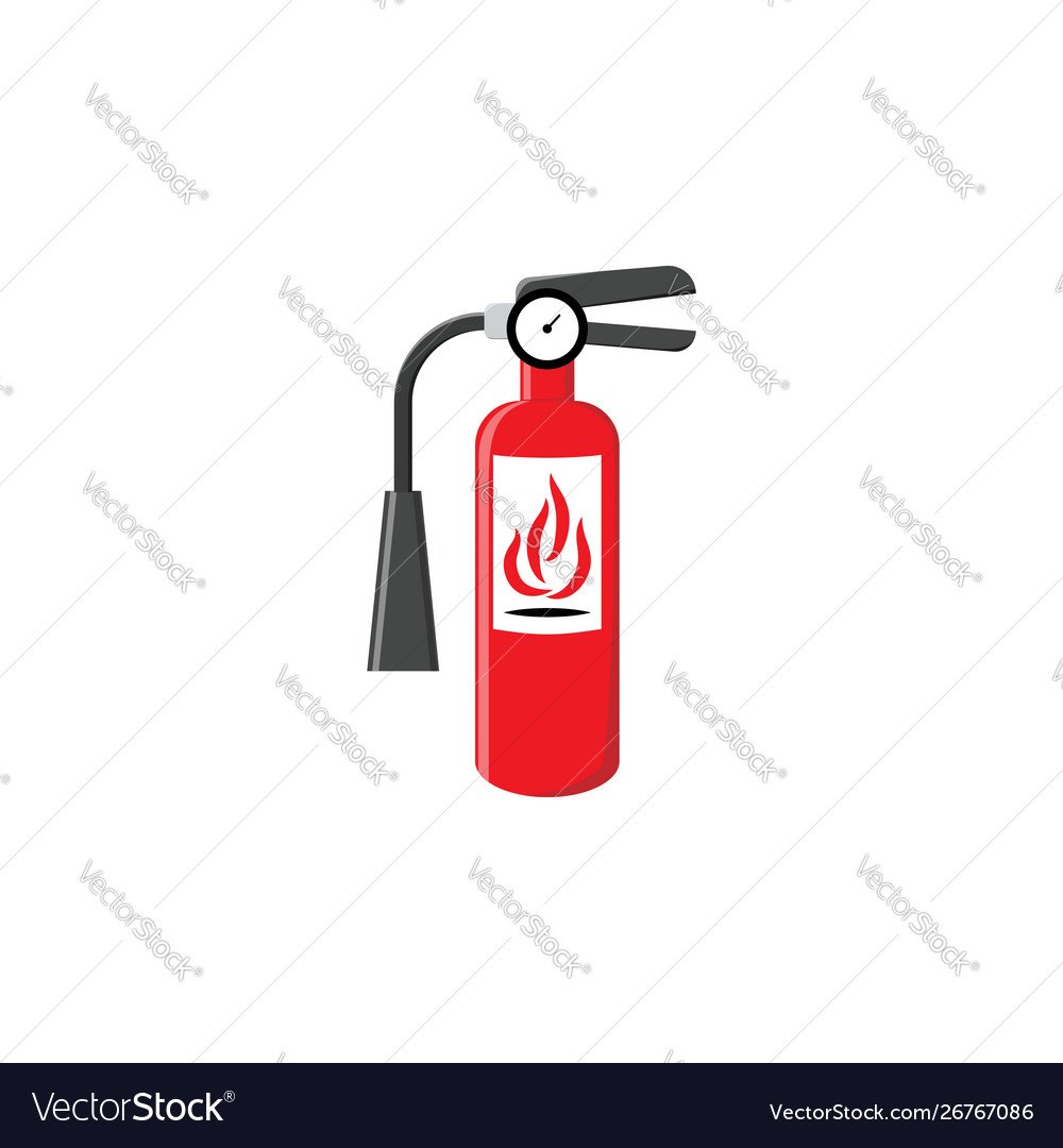Порошковый огнетушитель вектор