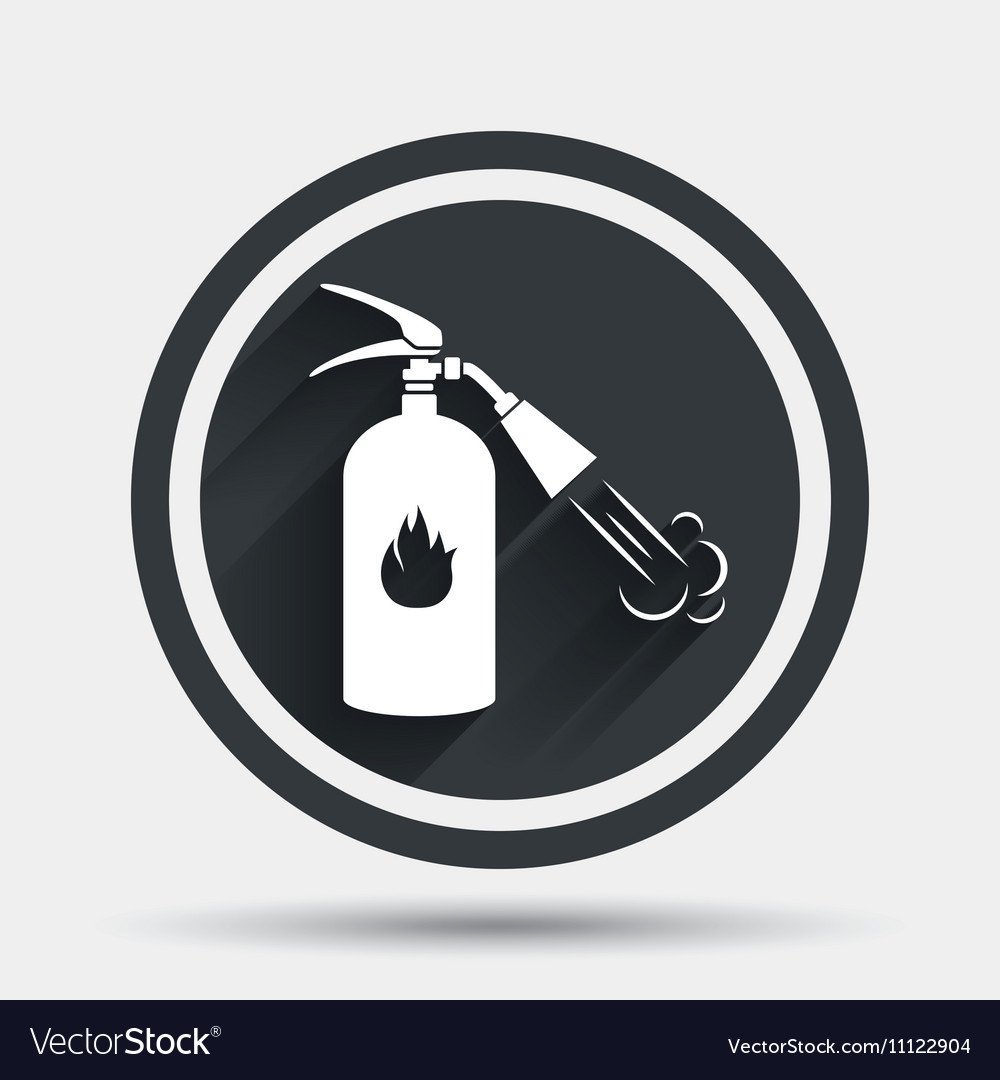 Огнетушитель вектор силуэт