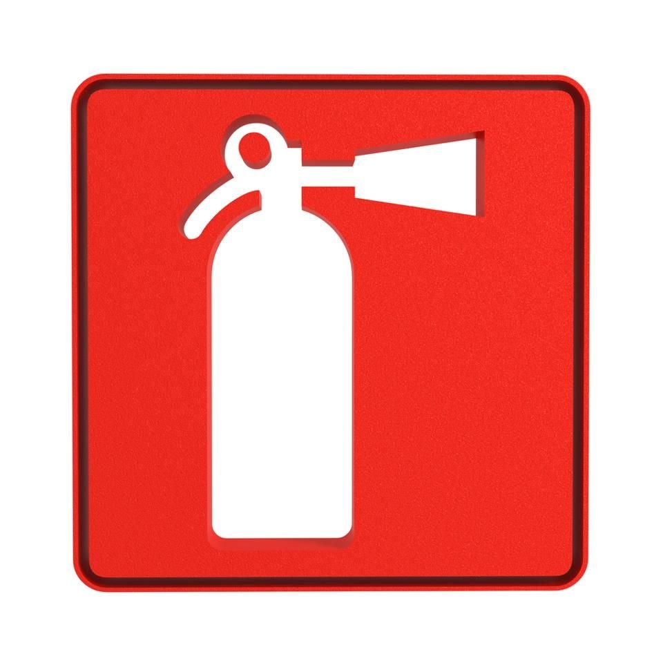 Значок огнетушителя вектор