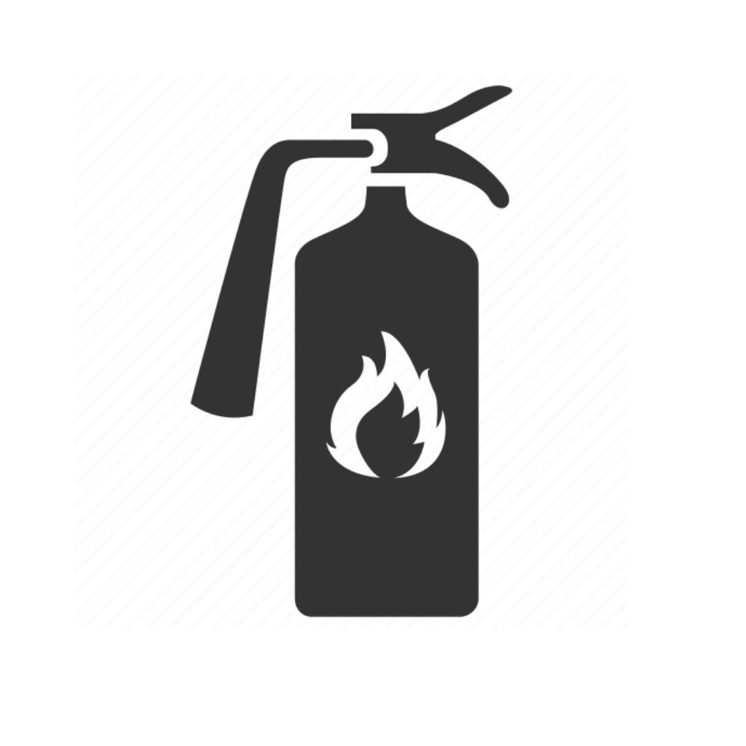 Огнетушитель знак вектор