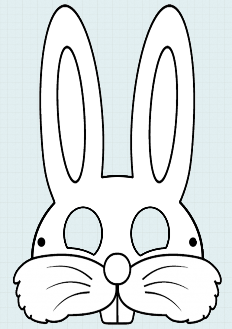 Трафарет зайчика