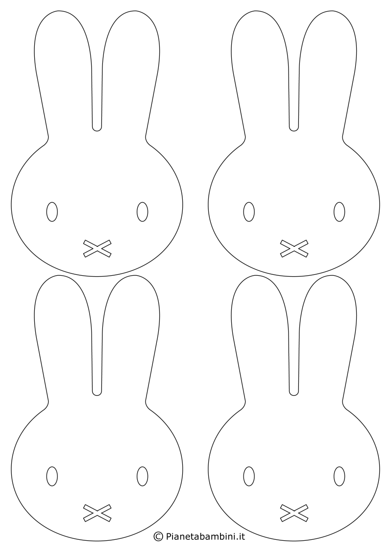 Рисунок кролика для срисовки