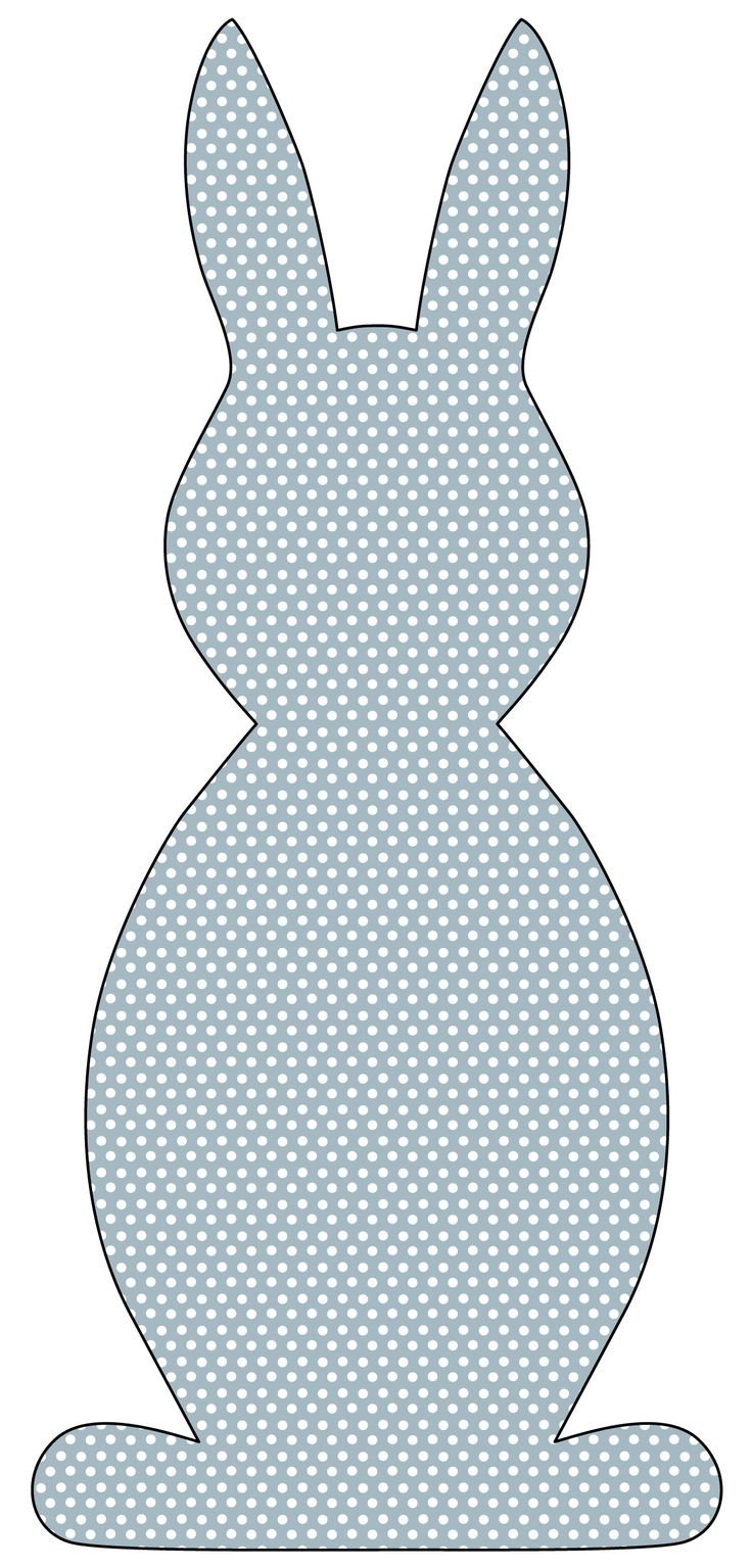 Трафарет зайца для аппликации