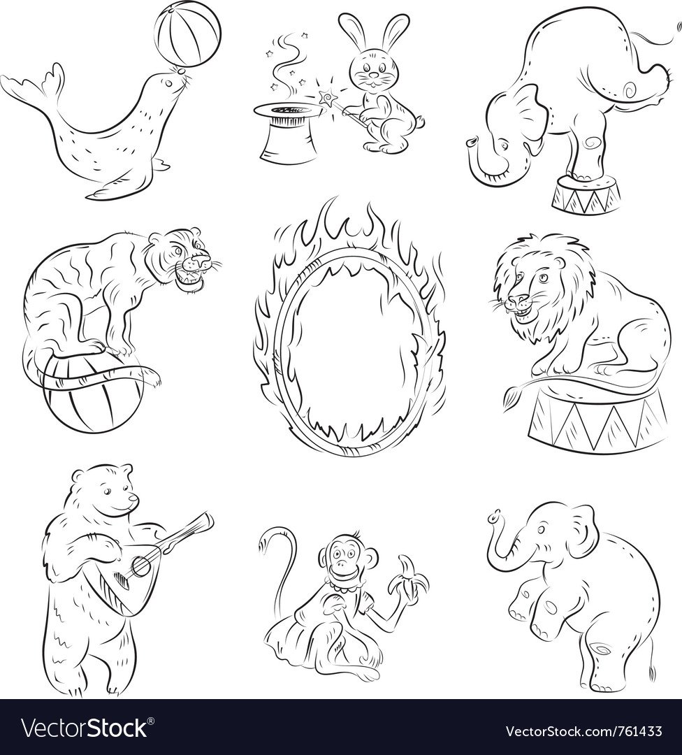 Эскиз циркового животного