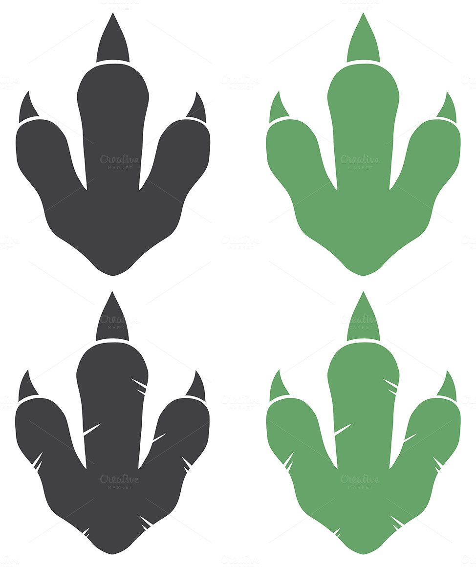 Следы динозавров для детей