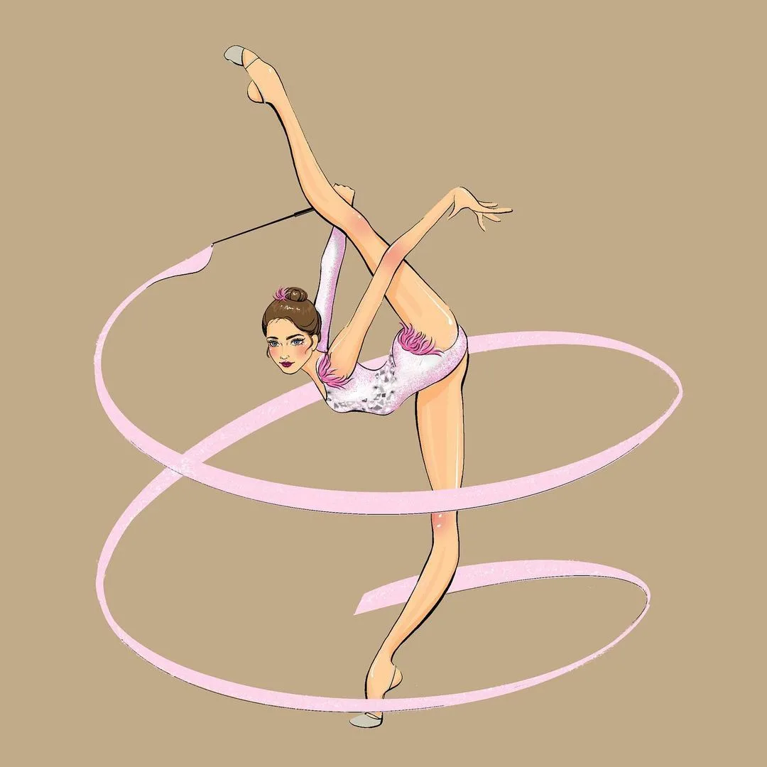 Силуэт гимнастки