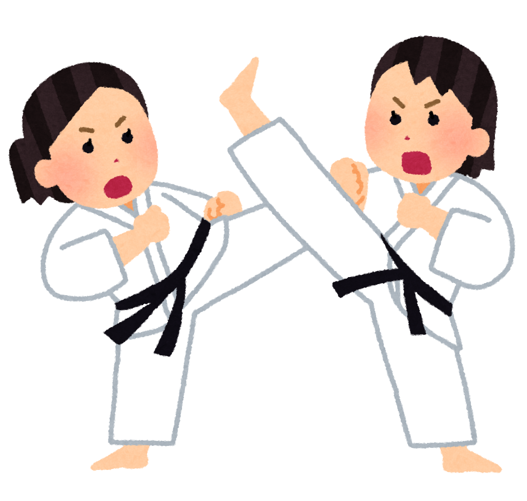 Урок карате для девочек по картинкам
