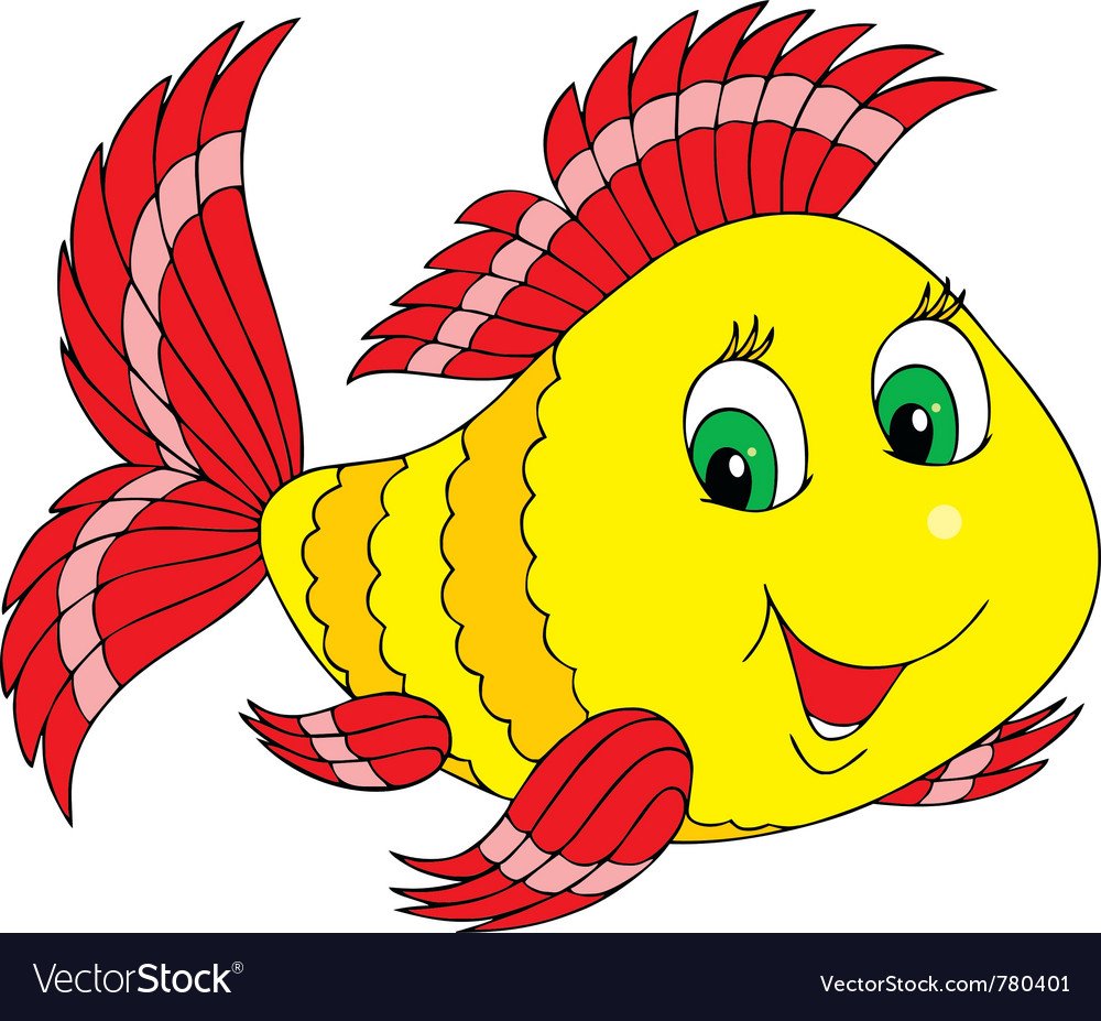 Мультяшные рыбки для садика