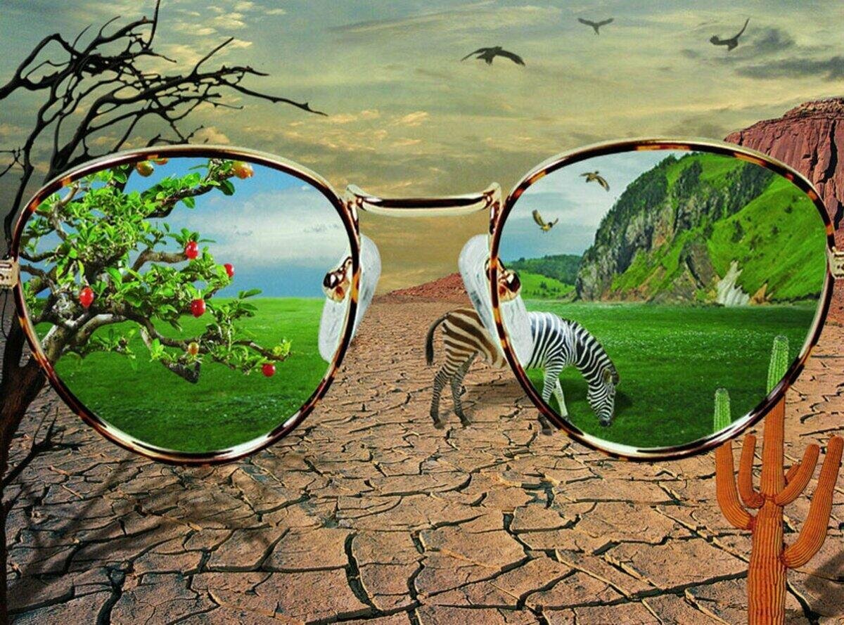 Розовые очки картинки со смыслом