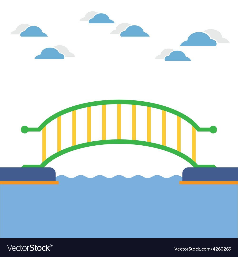 Мост через реку для детей