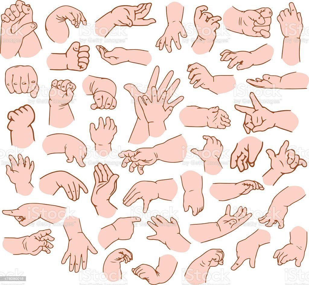 Детская ладонь референс