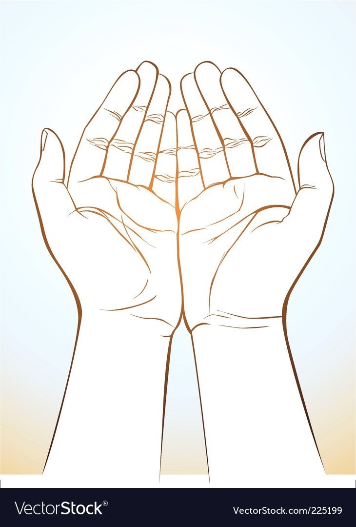 Нарисованная ладонь