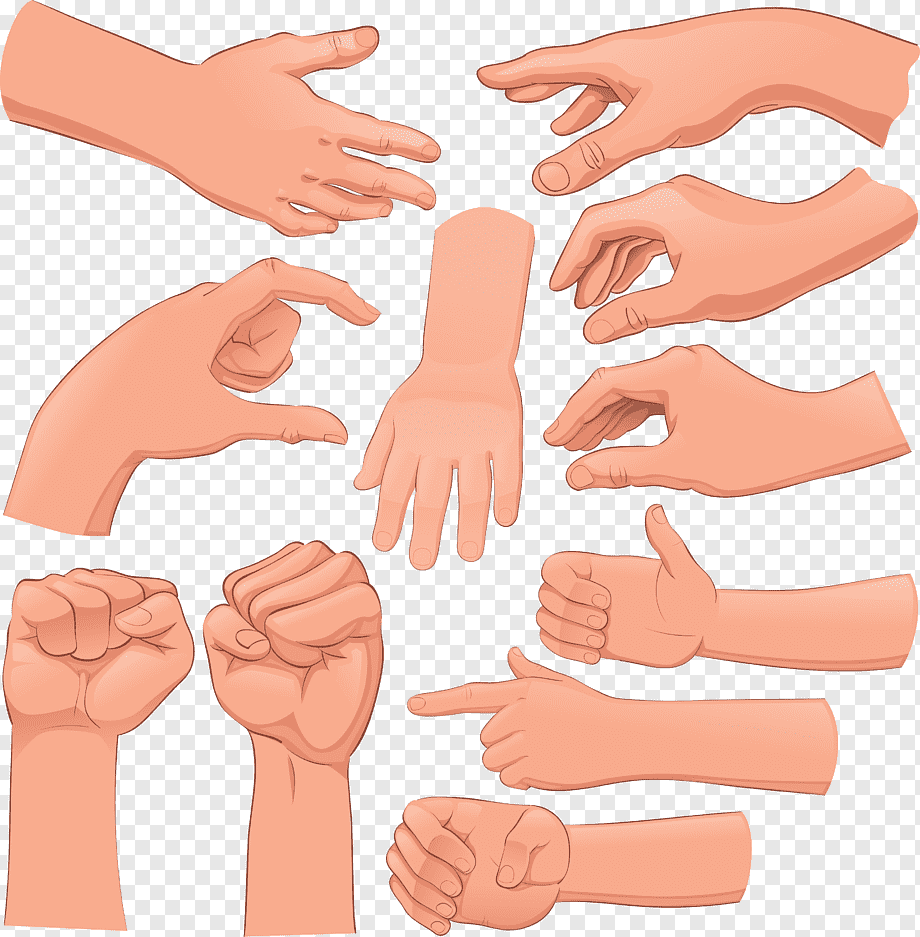 Рука мужская мультяшная