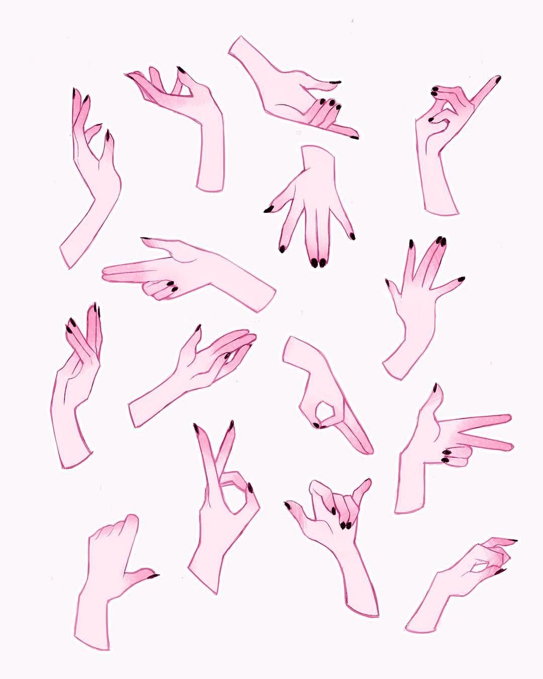 Руки референсы для рисования