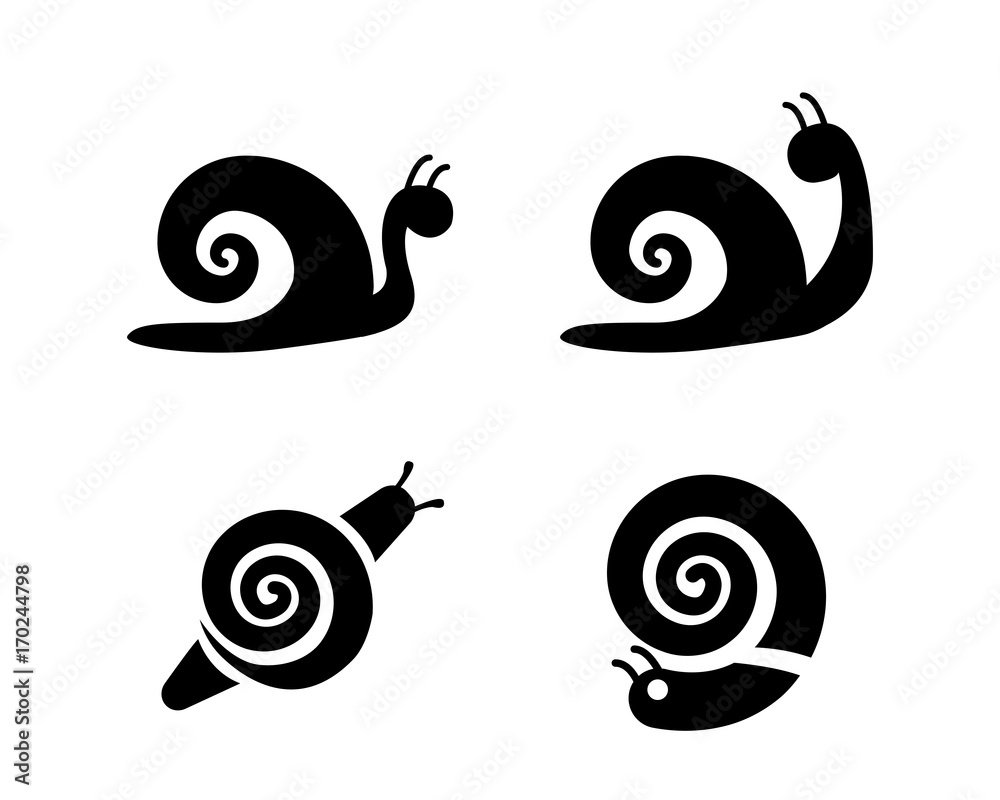 Улитка трафарет