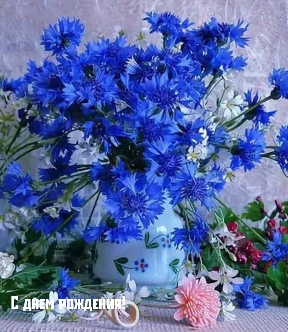 Лилии и васильки