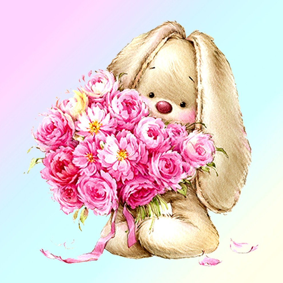 Нежные розовые цветы