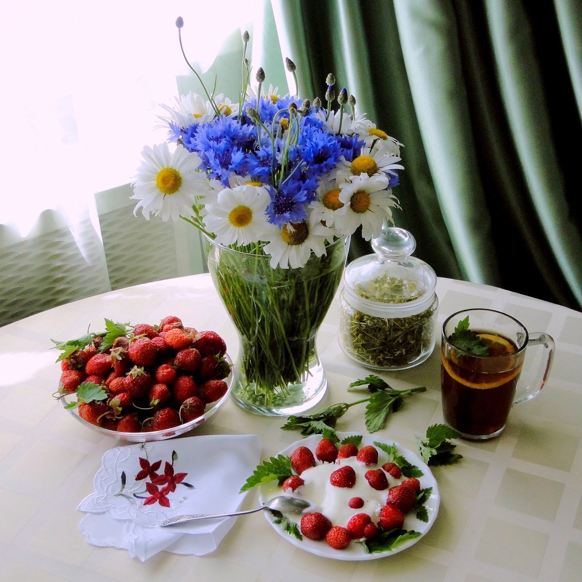 Доброе утро васильки и ромашки