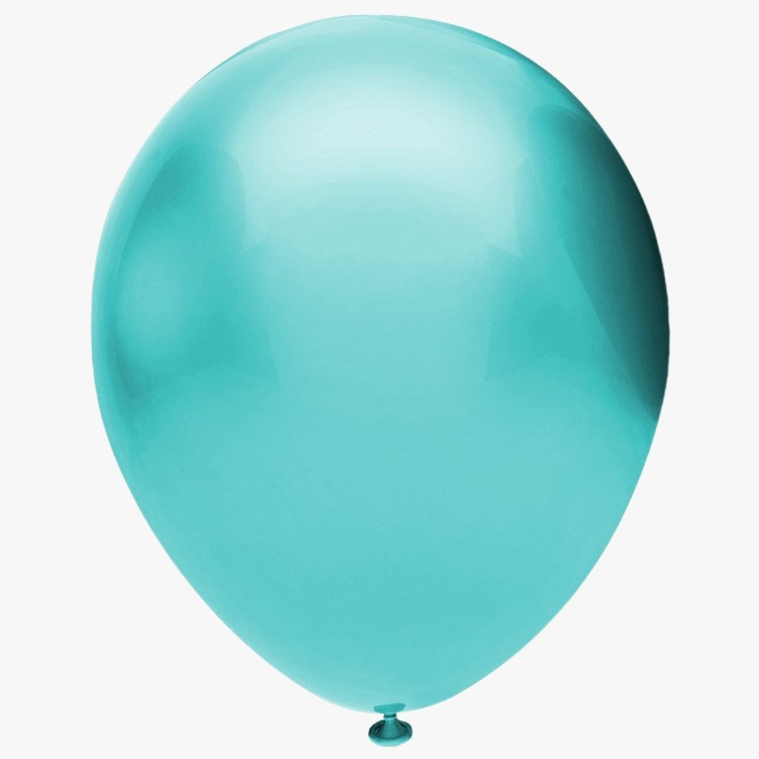 Воздушный шар синий горох