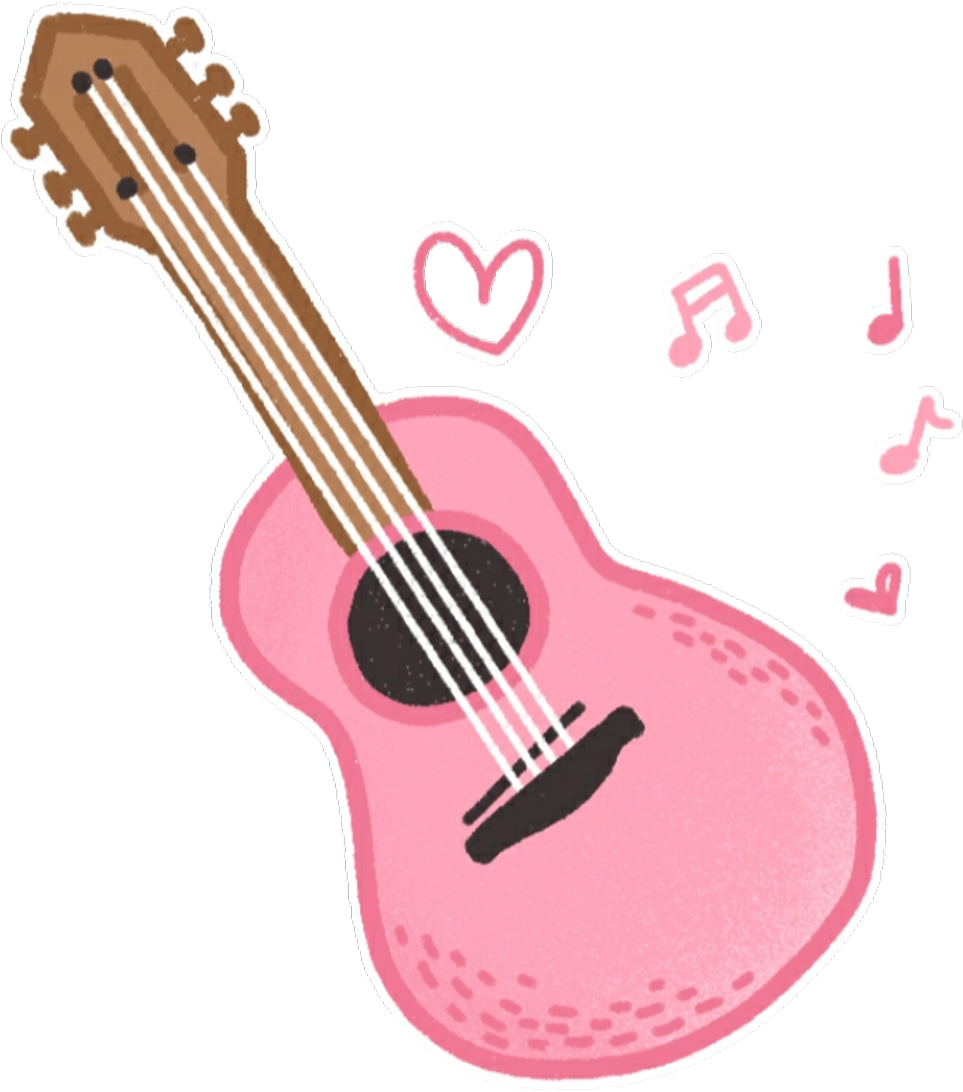 Гитара на белом фоне