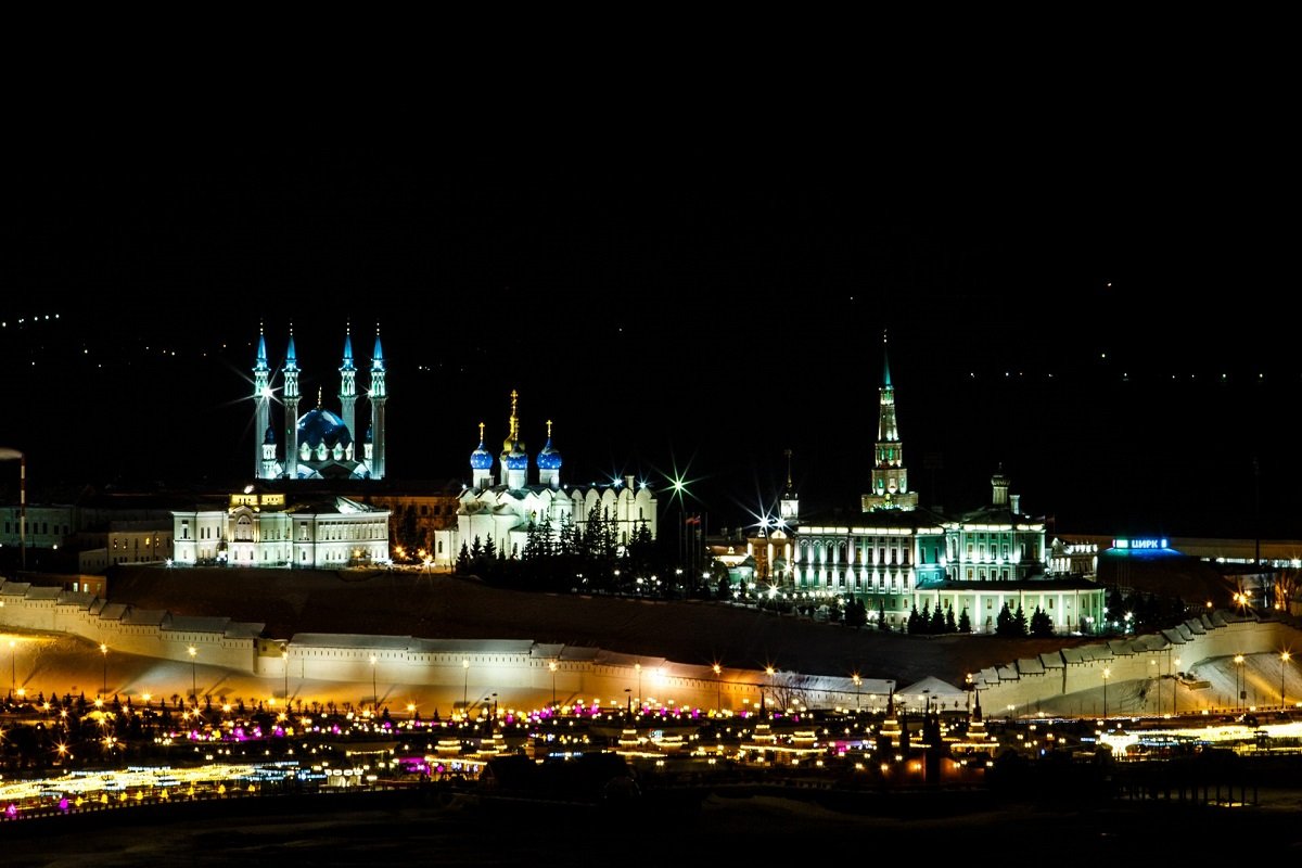 Ночной Кремль Казань