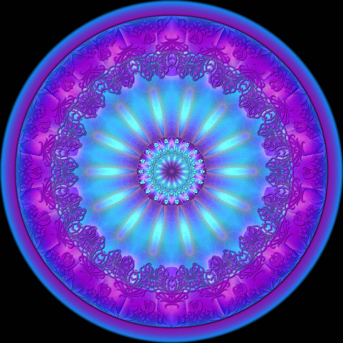 Фрактальные мандалы круг
