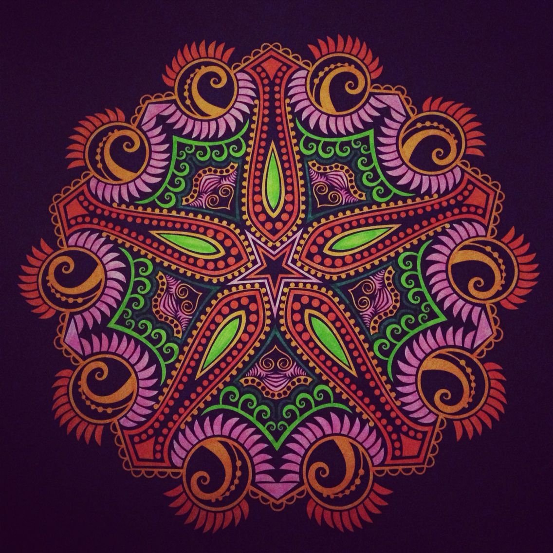 Мандала круги фрактал