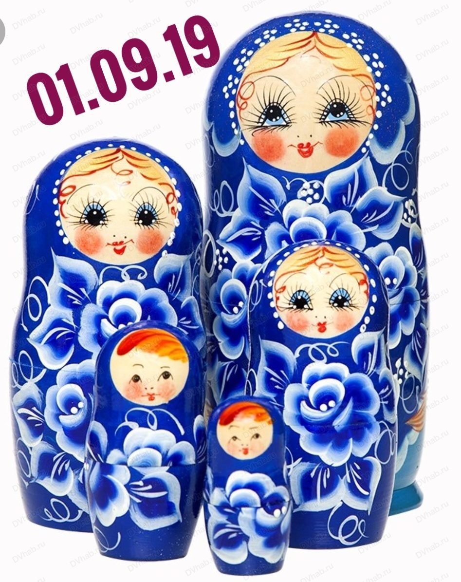 Вятская роспись матрешки