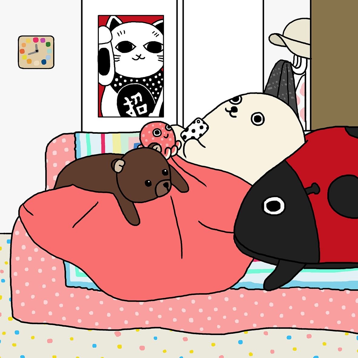 Арт ленивый тюлень