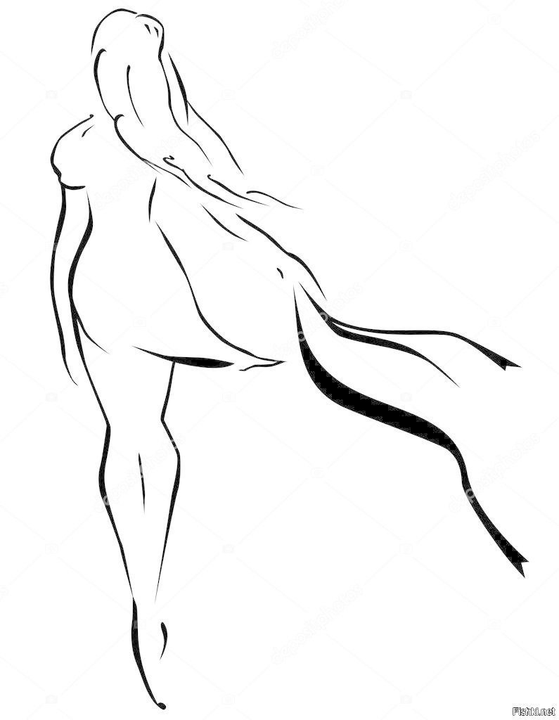 Силуэт девушки