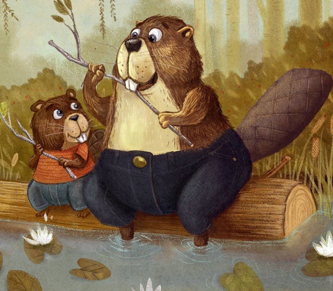 Бобры картинки прикольные