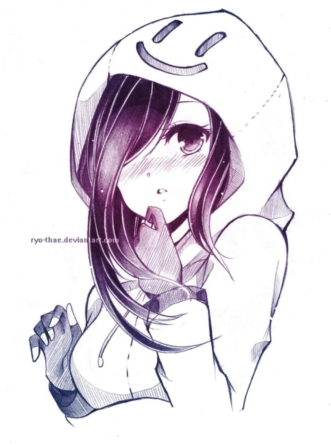 Срисовка аниме девочек крутые