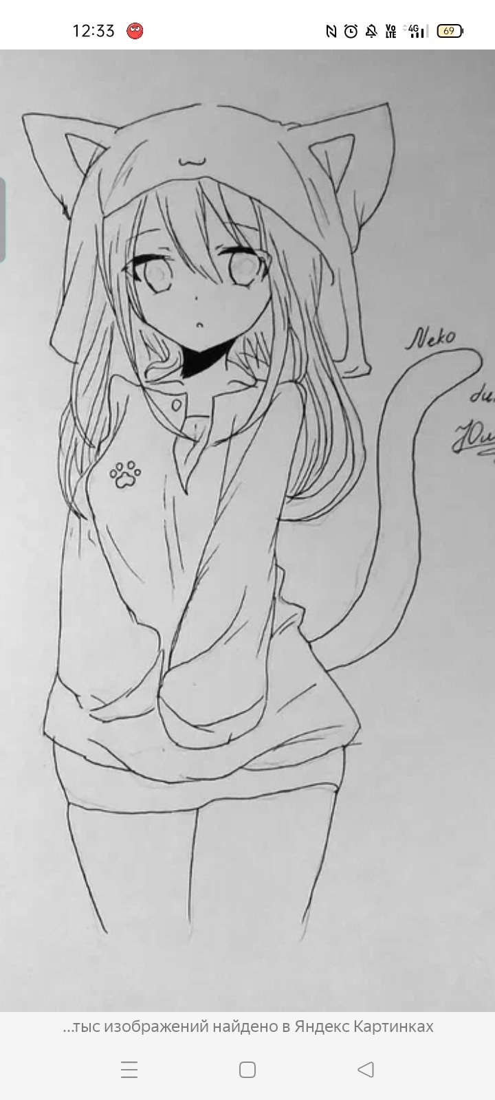 Аниме рисунки карандашом