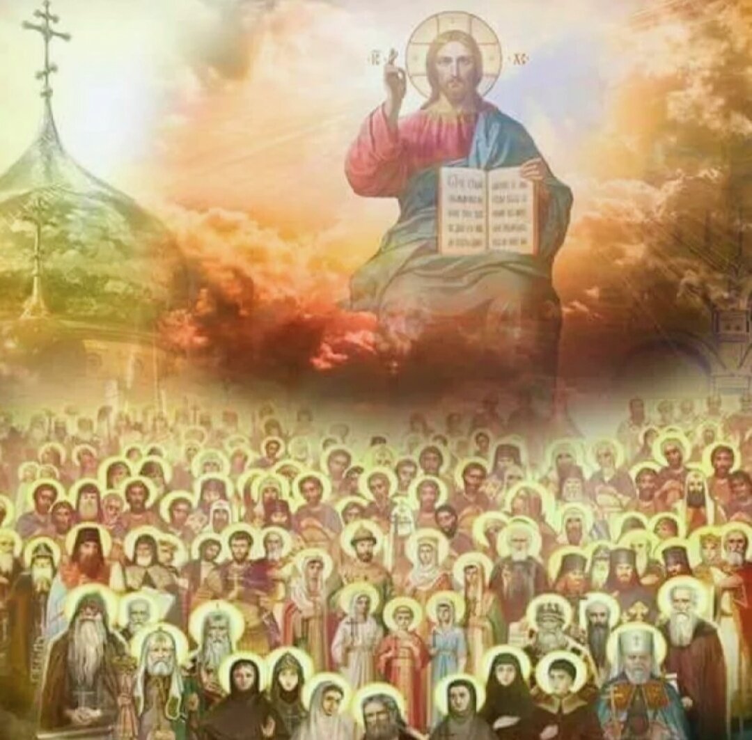 Икона всех святых в земле русской просиявших