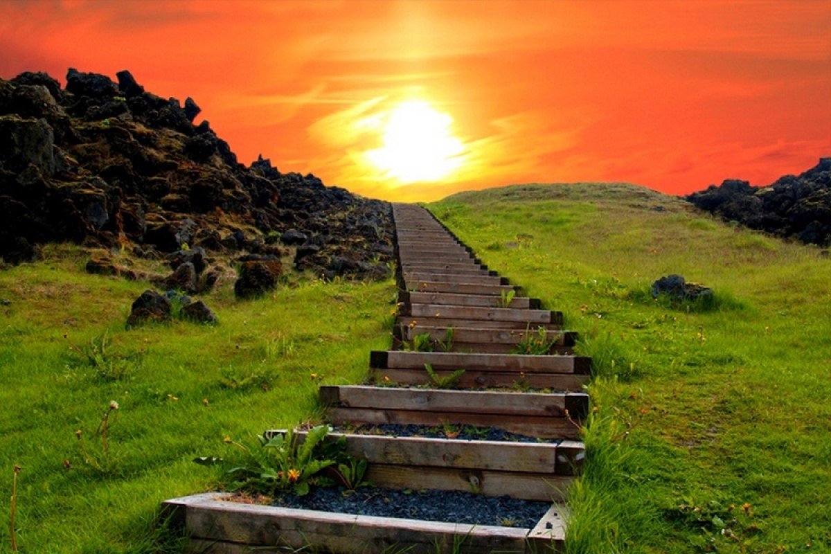 Солнце на дороге