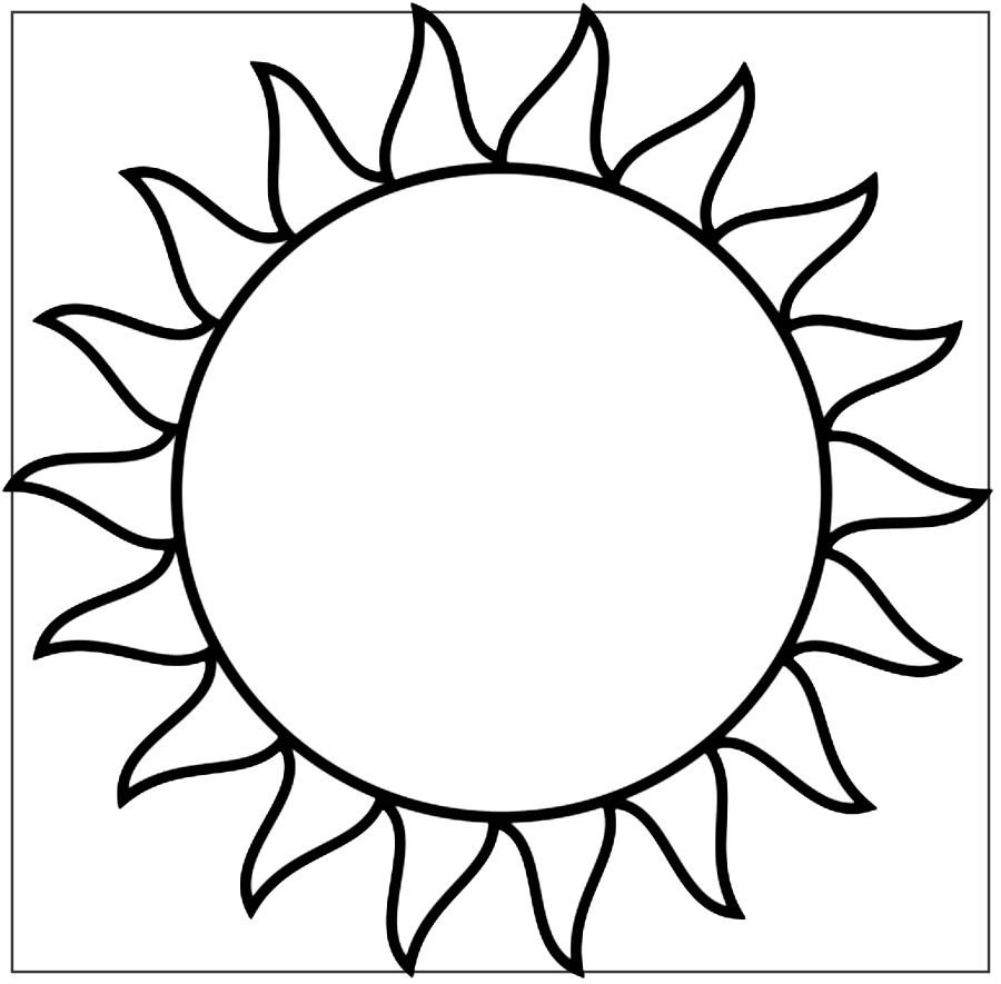 Этапы солнца рисунки