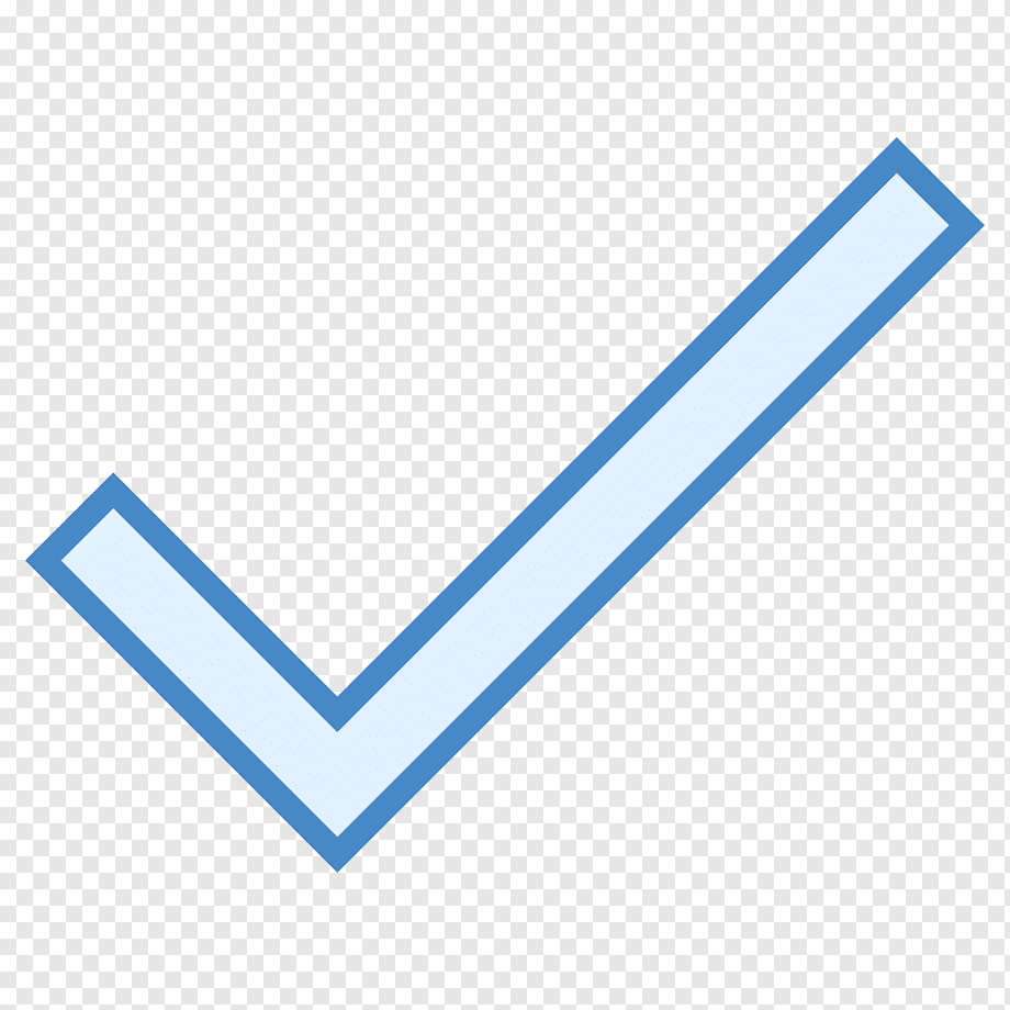 Галочка на прозрачном фоне