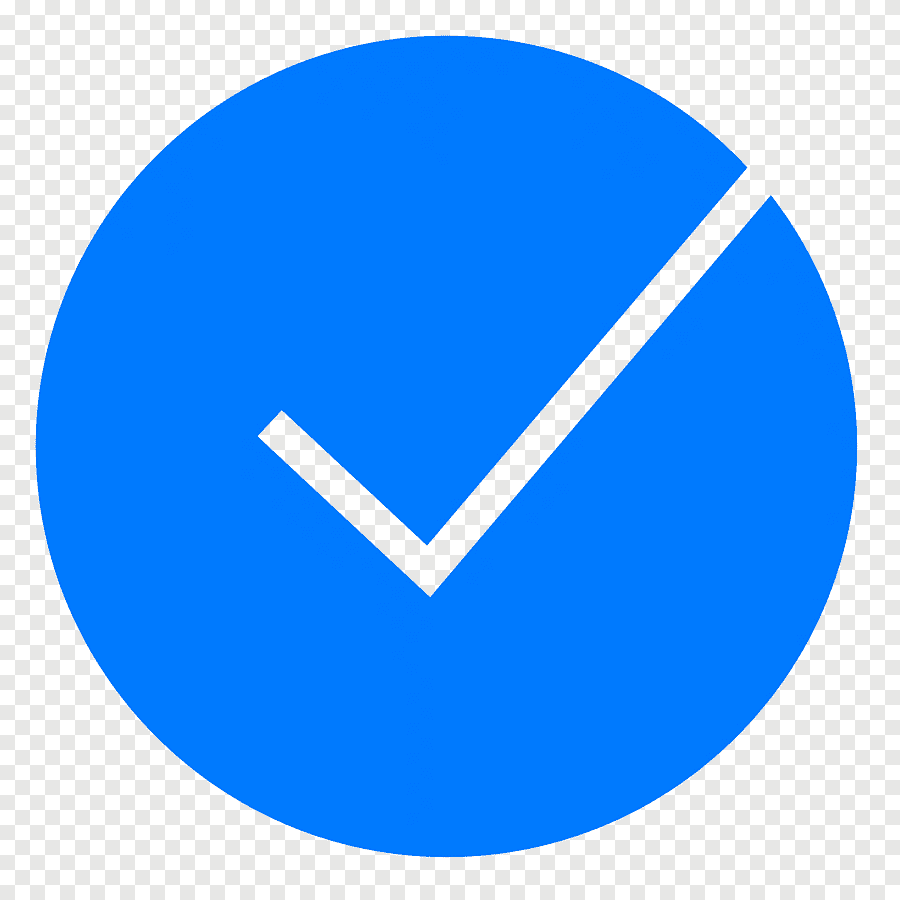 Галочка на прозрачном фоне