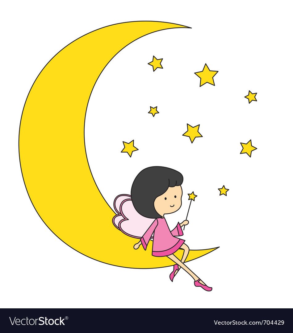 Девушка Луна арт