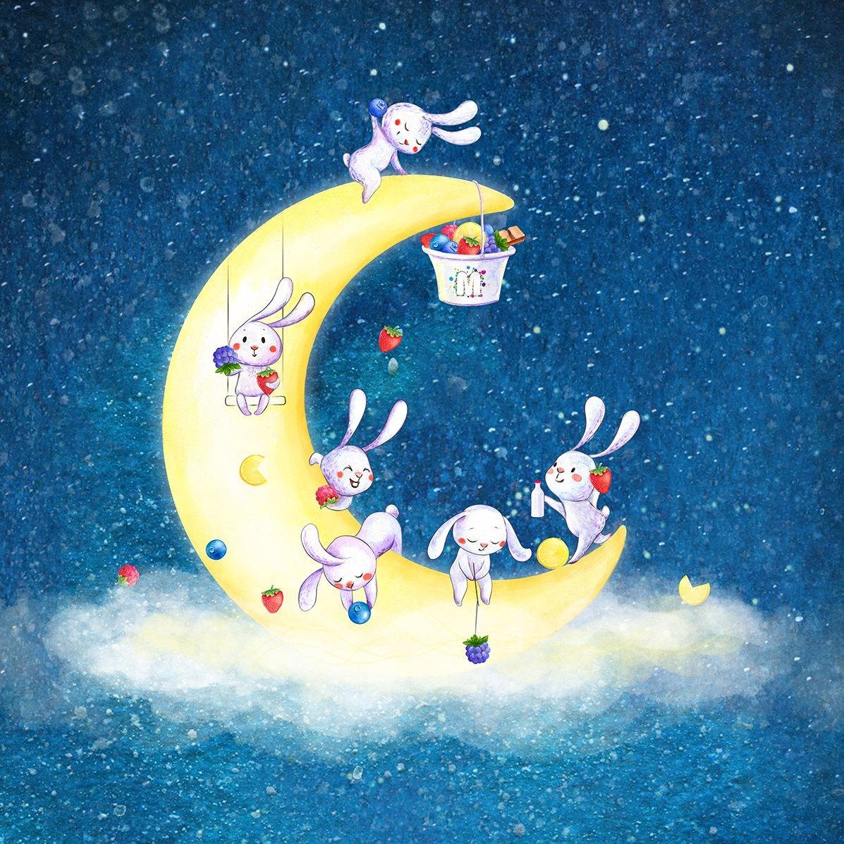 Винтажные открытки доброй ночи