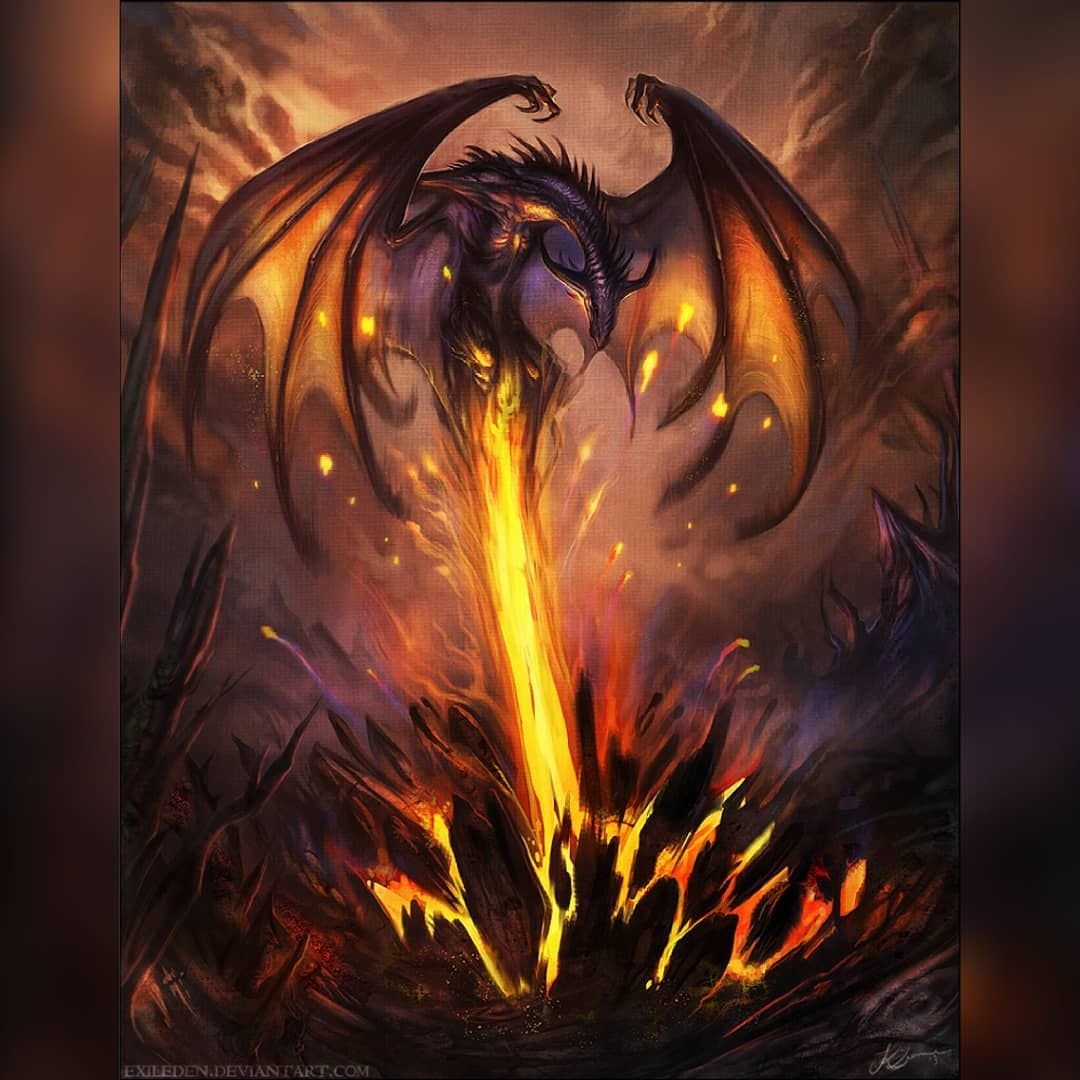 Дракон в огне