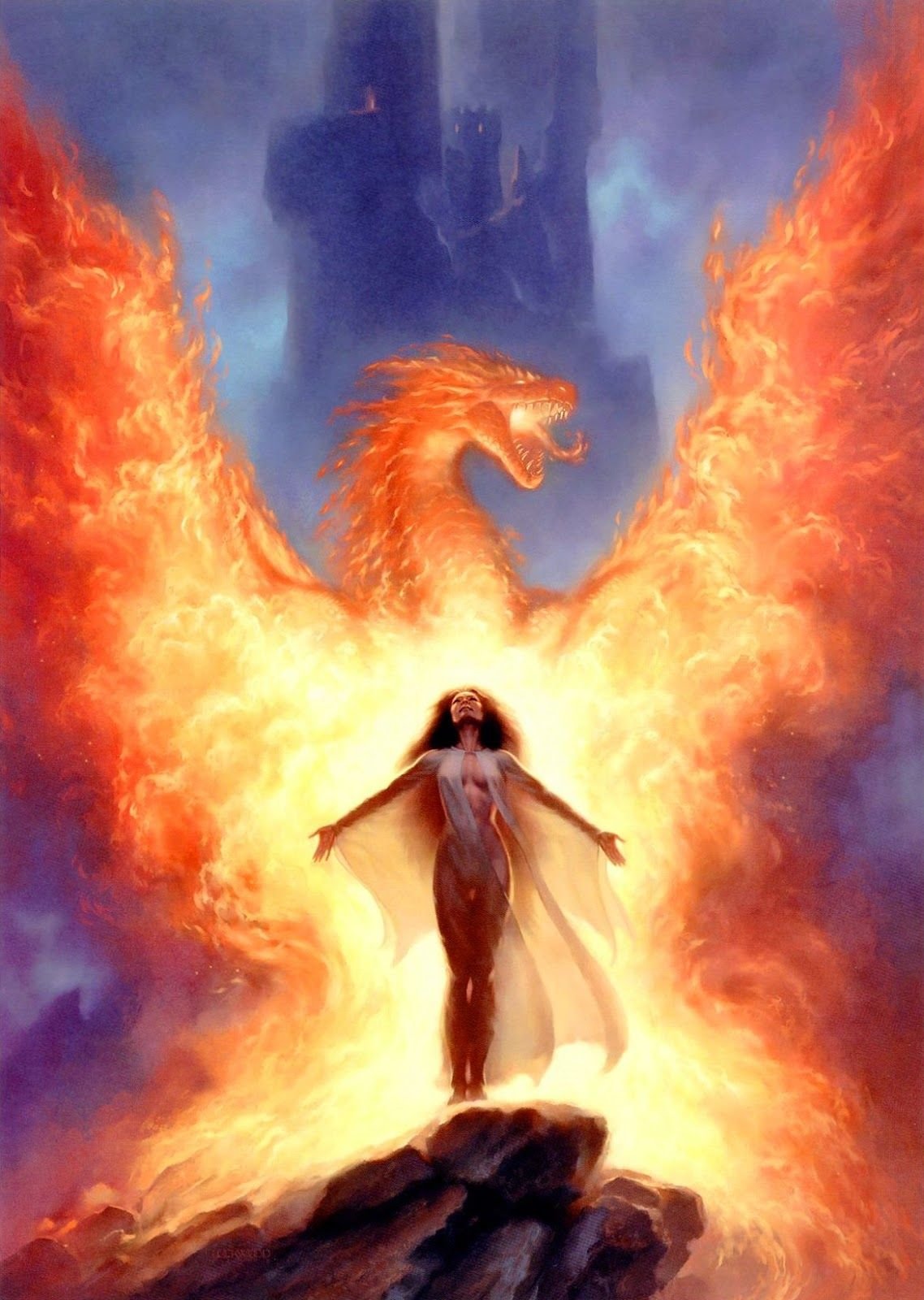 Тандзиро с огненным драконом