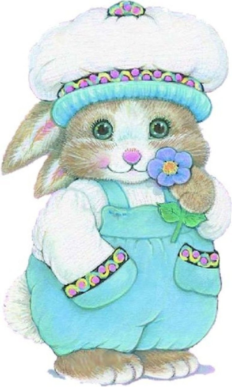 Вязаные игрушки новогодний кролик